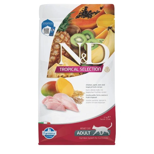 Farmina N&D Tropical Selection Pollo Alimento Seca para Gatos 5Kg