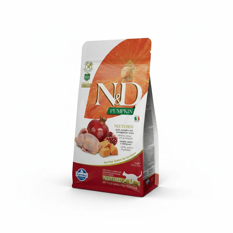 Farmina N&D Cat Calabaza/Codorniz Alimento Sólido 1.5kg