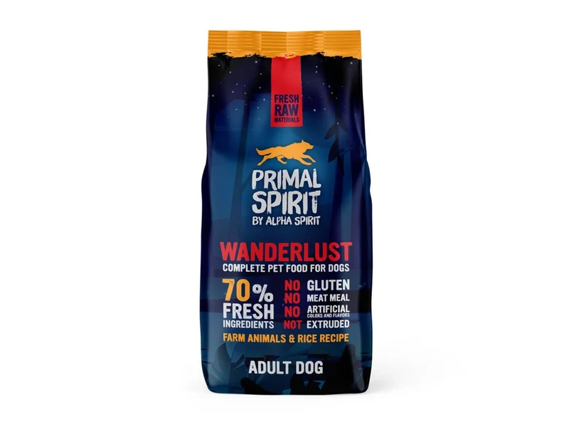 Alpha Spirit Canine Primal 70% Wanderlust Pienso Seco para Perros 12kg