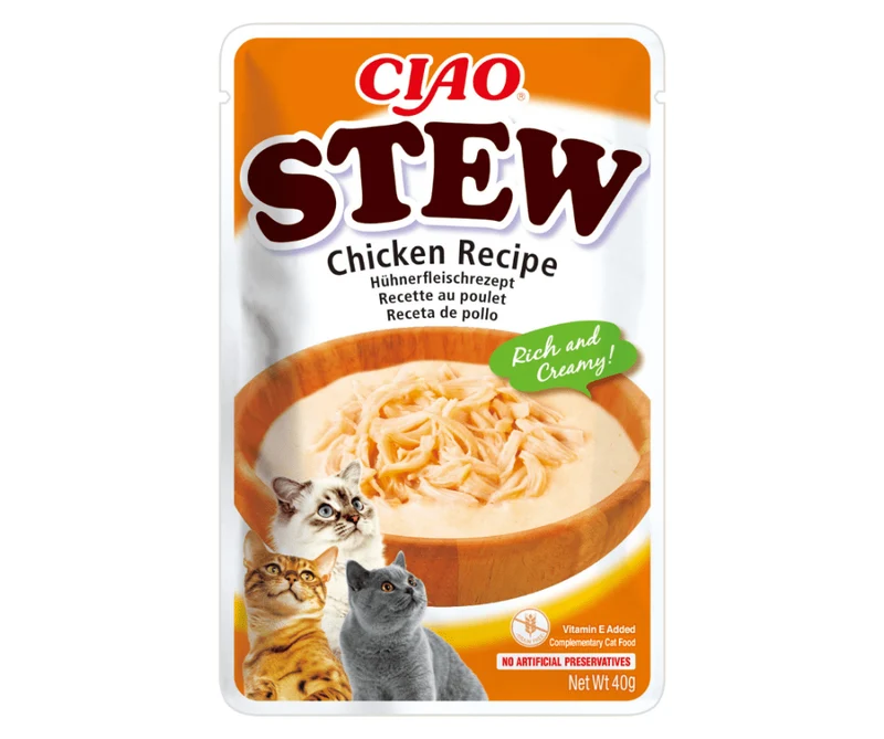 Churu Estofado de Pollo para Gatos Trozo 12x40g