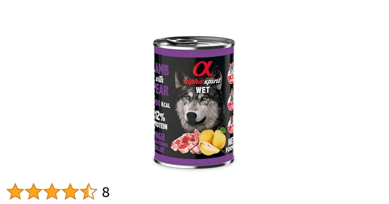 Alpha Spirit Cordero con Pera Paté para Perros Adultos 400g