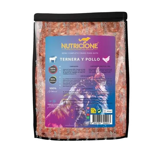 Menú Completo Gato de Pollo y Ternera - Nutricione