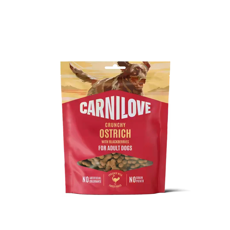 Carnilove Snacks Crunchy - Avestruz con moras