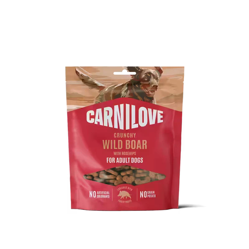 Carnilove Snacks Crunchy - Jabalí con escaramujo
