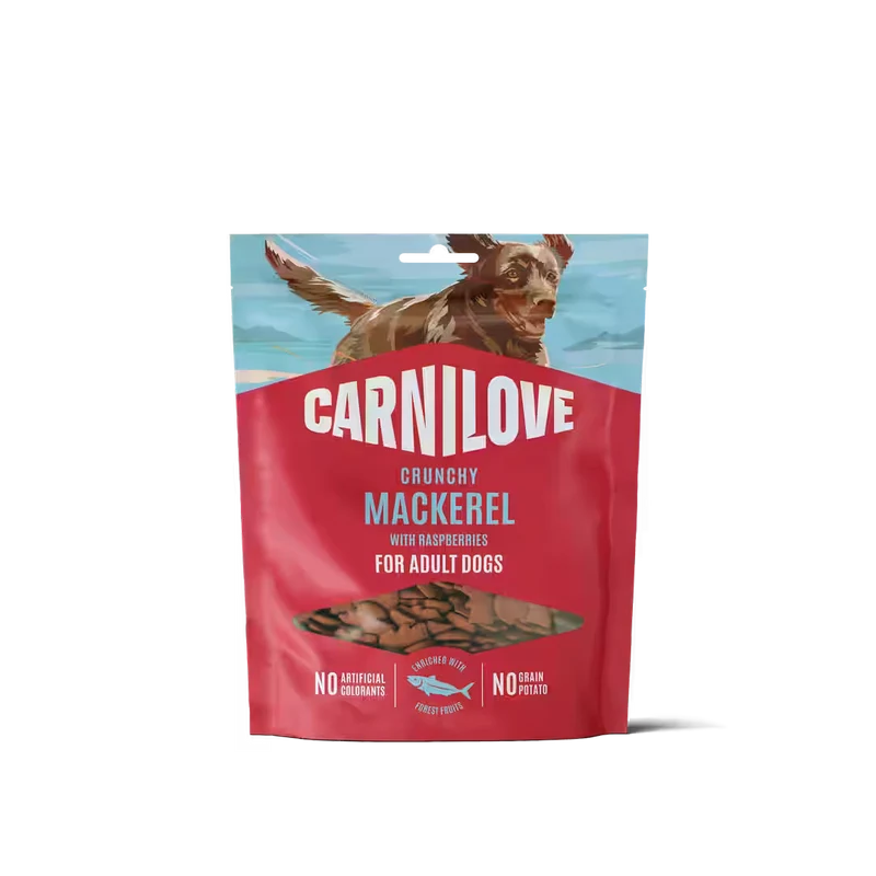 Carnilove Snacks Crunchy - Caballa con frambuesas