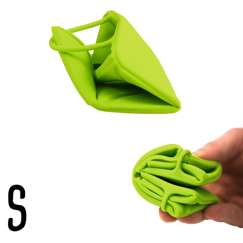 Cuenco plegable de silicona con asa