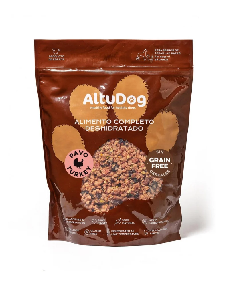 Altudog - Comida deshidratada de pavo SIN CEREALES