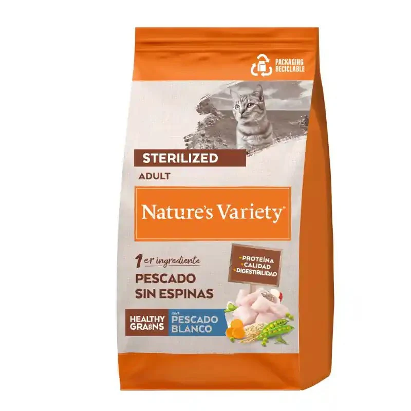 Nature's Variety Cat Healthy Grain Sterilized Pescado 1,25kg
