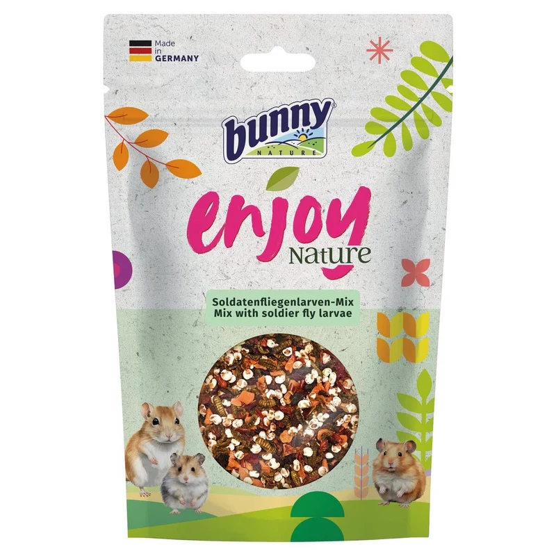 Bunny Snacks Enjoy Nature Mix con Larvas de Mosca Soldado 540g