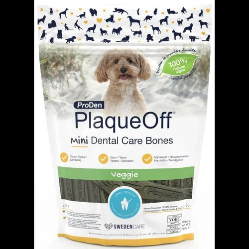 Swedencare PlaqueOff Dental Bones Mini Veggie 340g