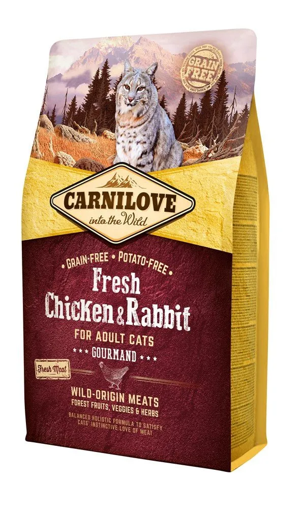 Carnilove Feline Adult Pollo Conejo Alimento Seco 2Kg