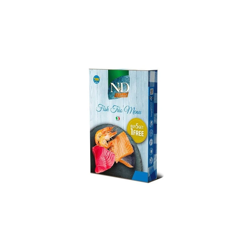 Farmina N&D Cat Natural Fish Trio Menu Alimento Húmedo 6x70gr