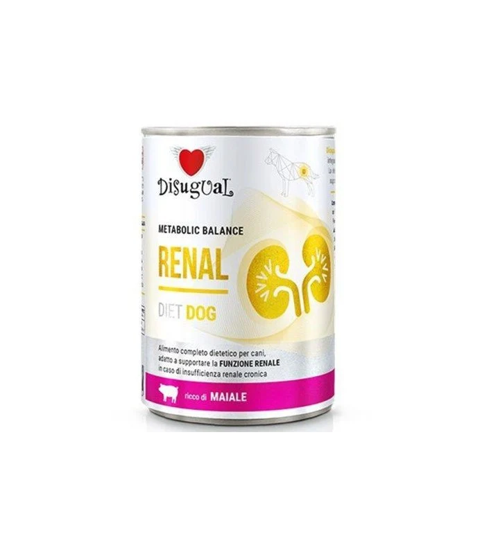 Disugual Diet Dog Renal Cerdo Comida Húmeda 6x400g