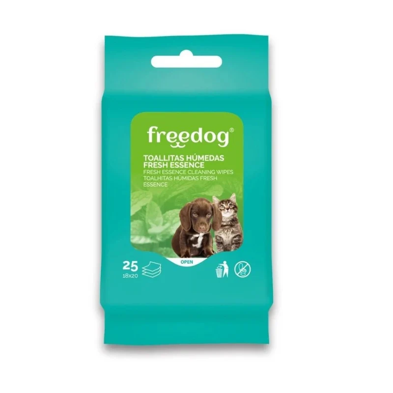 Freedog Toallitas Frescas con Aloe Vera 25 ud