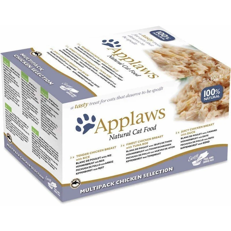 Applaws Selección Pollo Tarrrina Multipack 8x60g