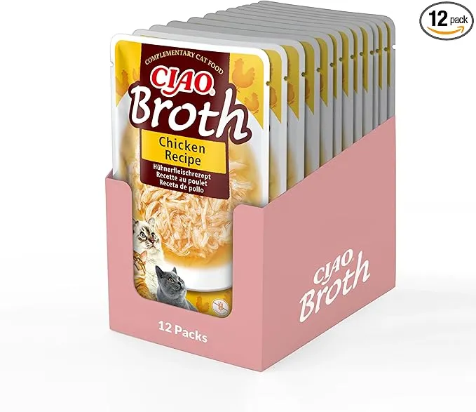 Churu Cat Ciao Broth Pollo Paquete de 12 sobres de 40g