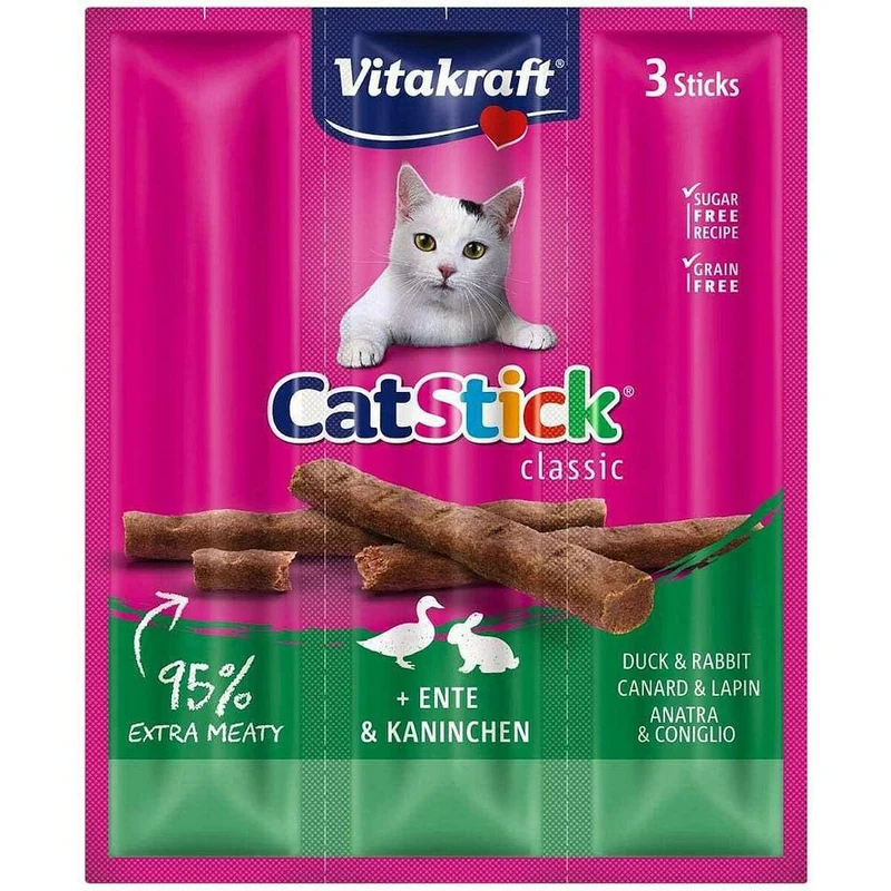 Snack for Cats Vitakraft CatStick Classic Chicken Duck Rabbit