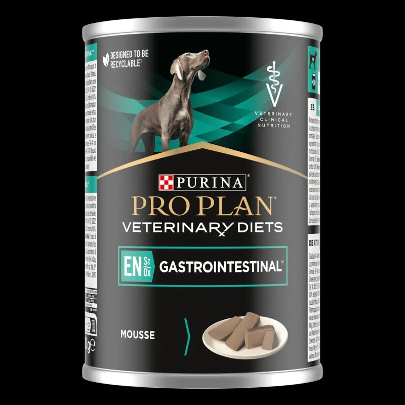 Purina Pro Plan Vet Canine En Gastrointestinal Mousse 12 latas de 400g