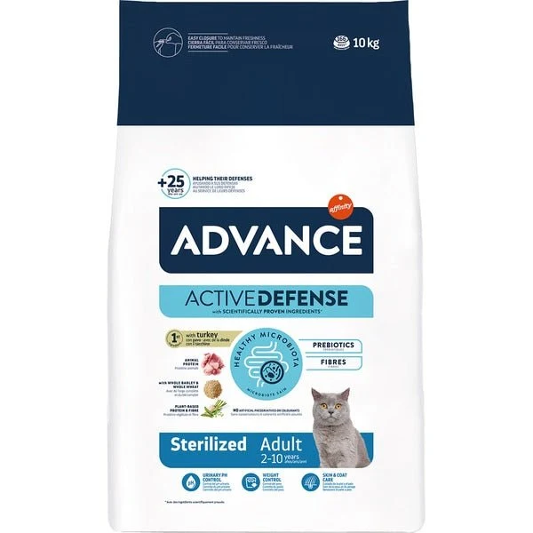 Affinity Advance Gato Adulto Esterilizado Pavo Seco 10kg