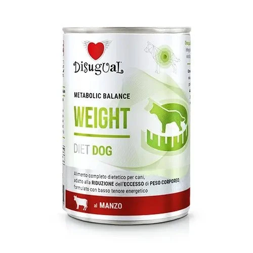 Disugual Diet Dog Weight Comida Húmeda Ternera 400g