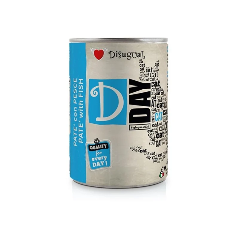 Disugual D-Day Cat Pescado Lata 400g