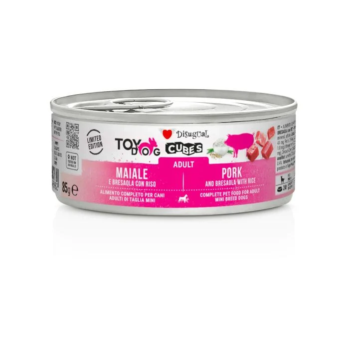 Disugual Cubes Perro Adulto Cerdo y Arroz Pack 12x85g