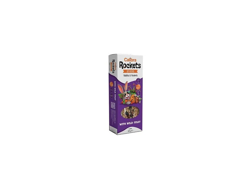 Calibra Rockets Sticks Conej - Roedor - Fruta Silvestre 120g