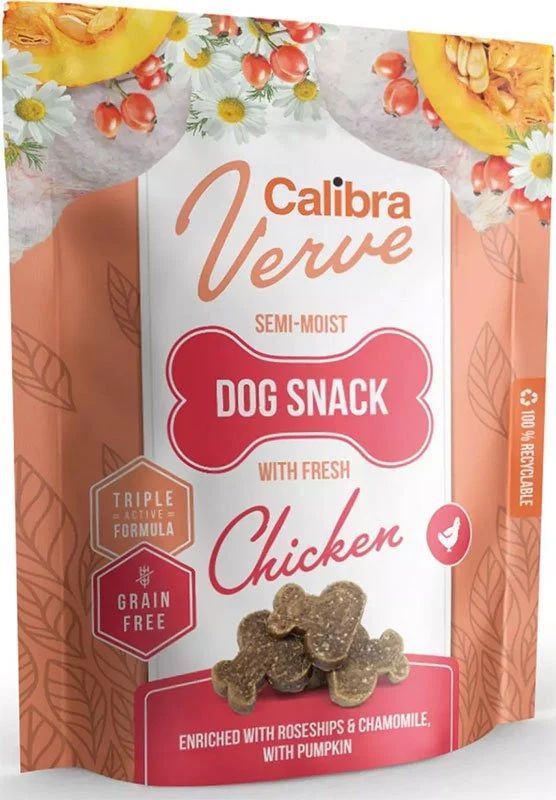 Calibra Dog Verve Snack Semihúmedo Pollo Fresco 150g