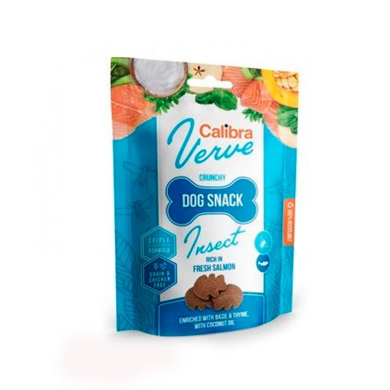 Calibra Dog Verve Snack Insectos y Salmón 150g