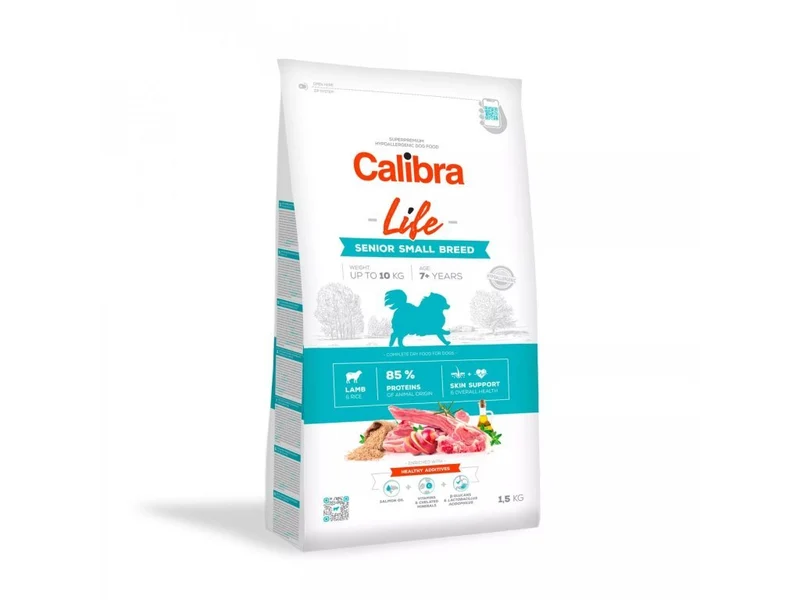 Calibra Dog Life Senior Small Breed Borrego Piensos Secos 1,5Kg