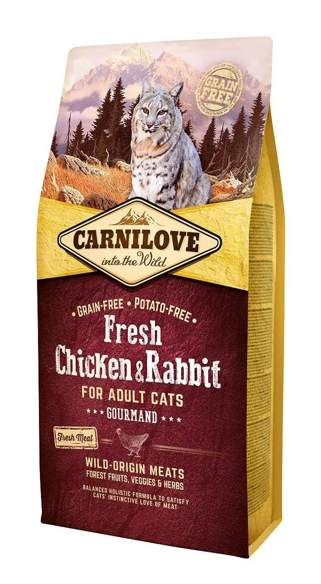 Carnilove Feline Adult Pollo Conejo Alimento Seco 6kg