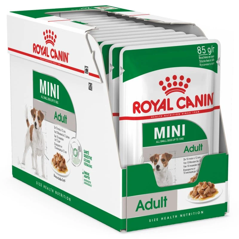 Royal Canin Mini Adult en Salsa Comida húmeda 12x85g