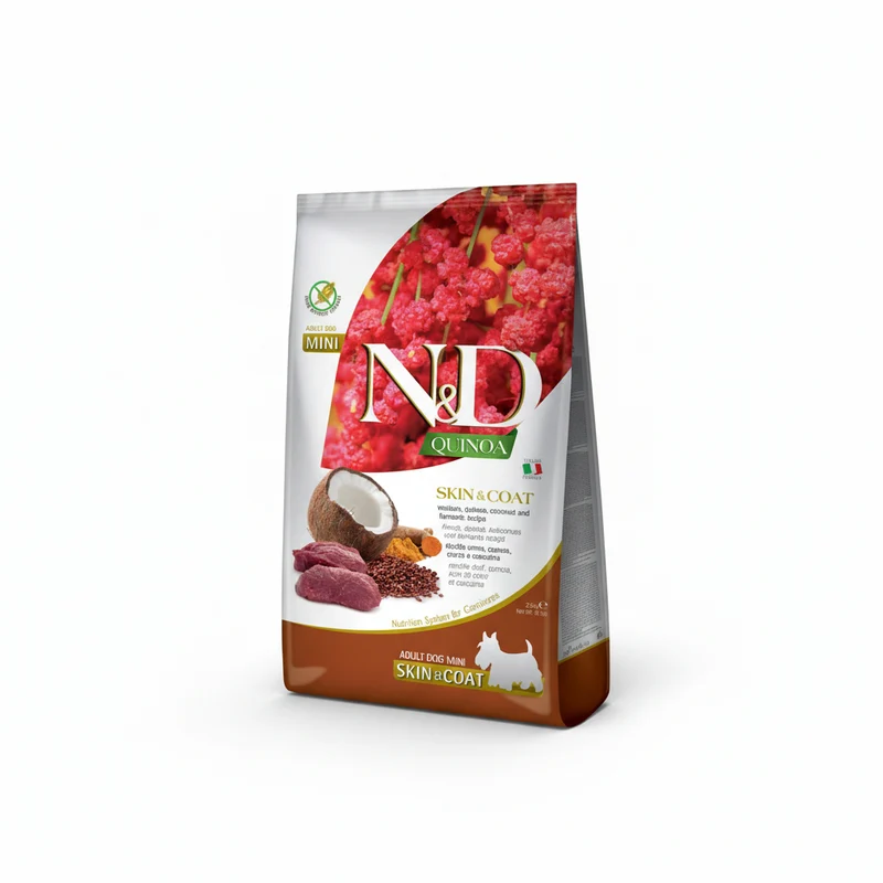 Farmina N&D Quinoa Skin & Coat Pienso Seco para Perros Adultos Mini 2.5kg