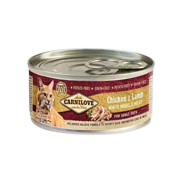 Carnilove Feline Adult Pollo y Cordero Comida Húmeda 12 x 100g