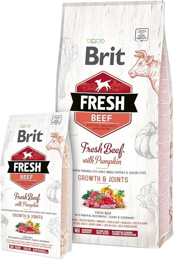 Brit Fresh Puppy Large Growth Joints Pienso para Perros Cachorros 12kg