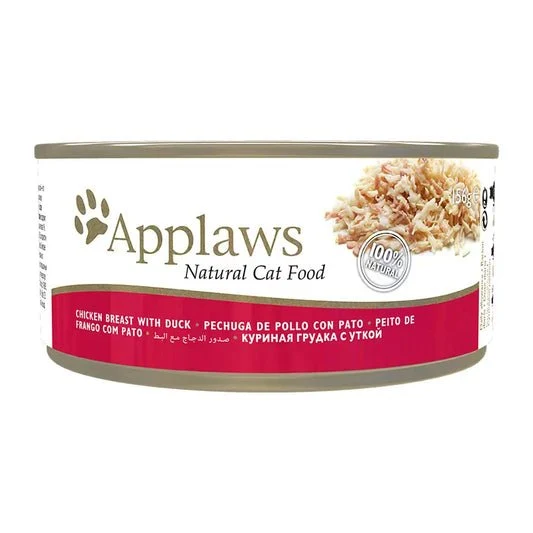 Applaws Lata Pollo y Pato Alimento Húmedo 24 latas de 70g