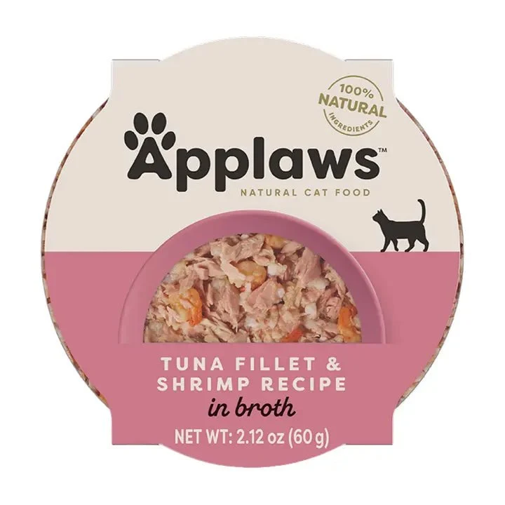 Applaws Filete de Atún y Gambas Comida Húmeda 600g (Pack de 10)