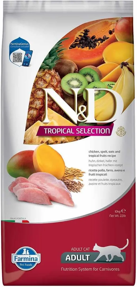 Farmina ND Cat Tropical Selection Pollo Alimento Granulado 10kg