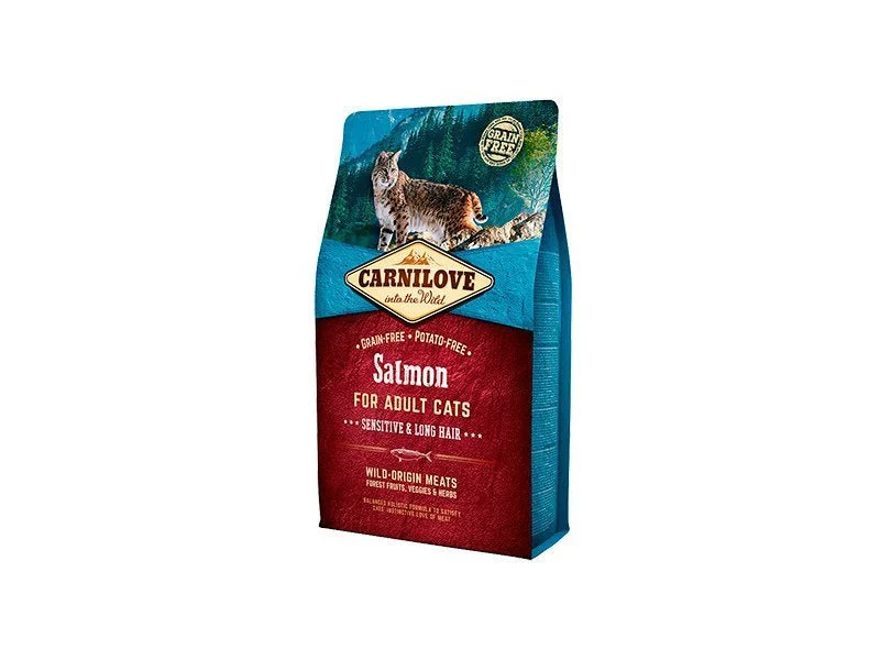 Carnilove Adult Salmon Sensitive Long Hair Alimento Seco 6Kg