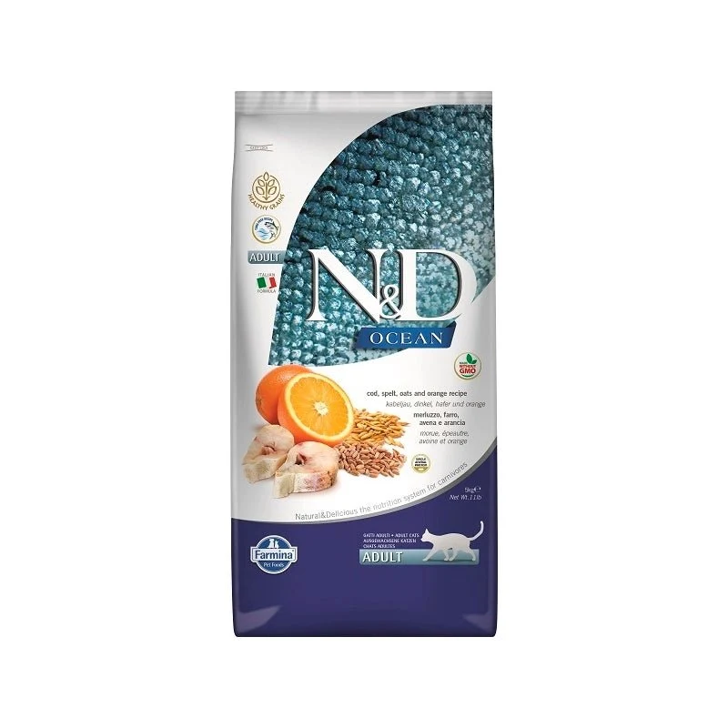 Farmina N&D Cat Ocean Pienso Seco Bacalao 5Kg