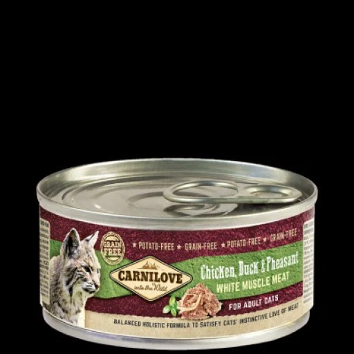 Carnilove Feline Adult Pollo Pato Comida Húmeda 12x100g