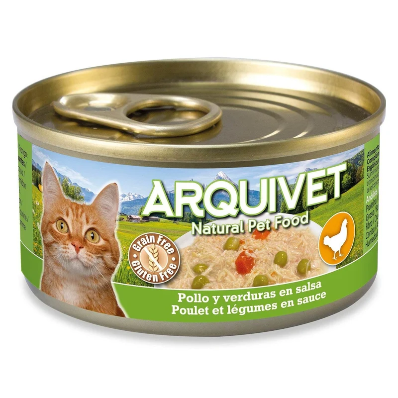 Arquivet Gato - Pollo con verduras en salsa