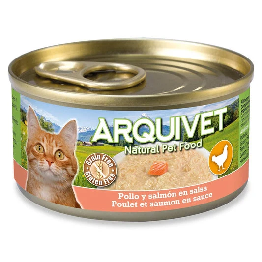 Arquivet Gato - Pollo con salmón en salsa