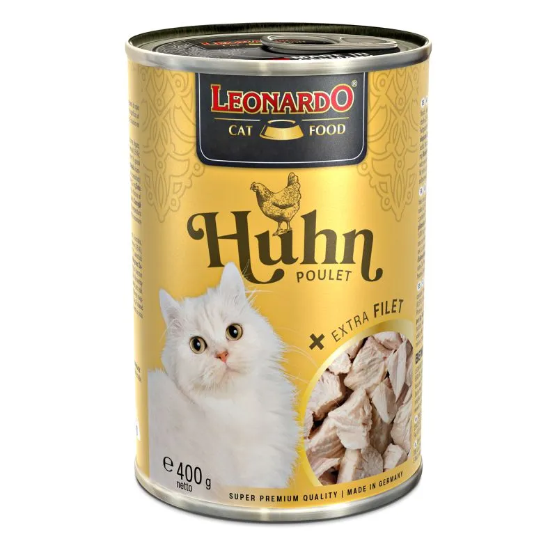 Leonardo gato - Paté con trozos de filete de pollo