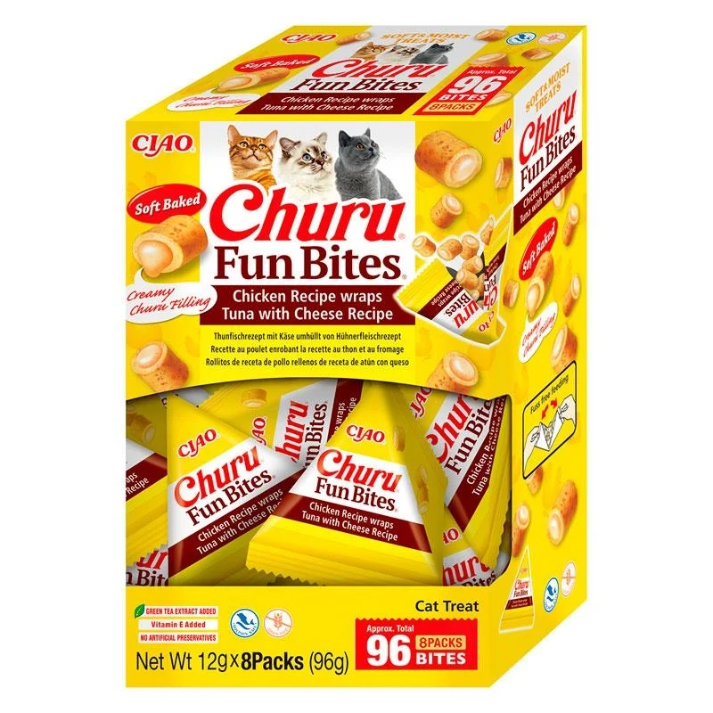 Churu Fun Bites Gato - Pollo con atún y queso