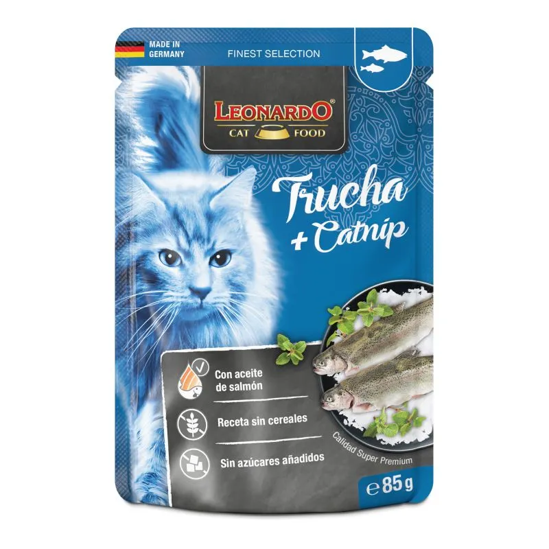 Leonardo gato - Paté de trucha y catnip