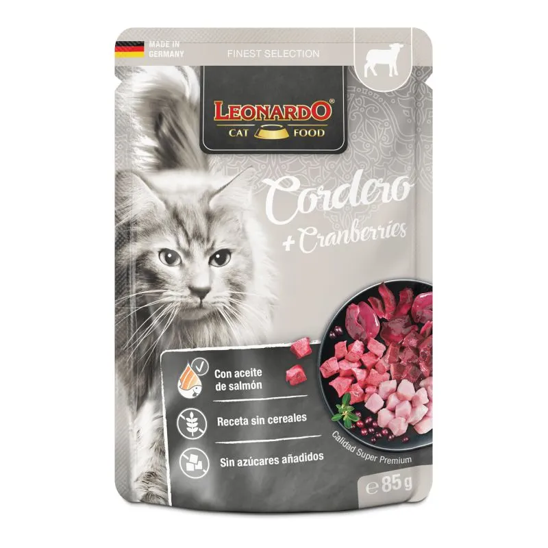 Leonardo gato - Paté de cordero con arándanos