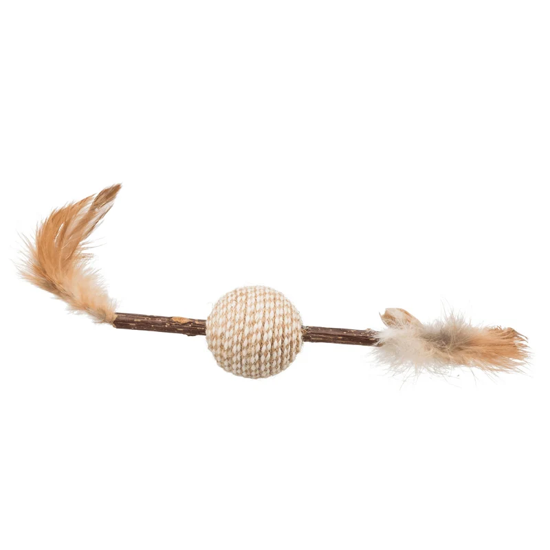 Trixie - Pelota de matatabi con plumas 20cm para gatos