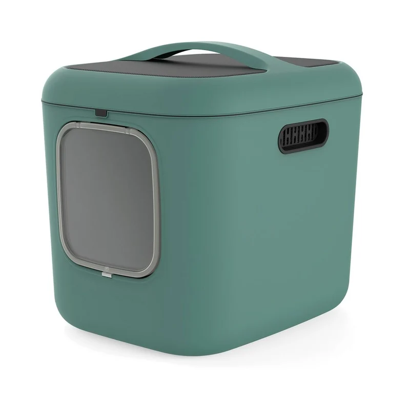 Cat Litter Box Rotho Green Plastic