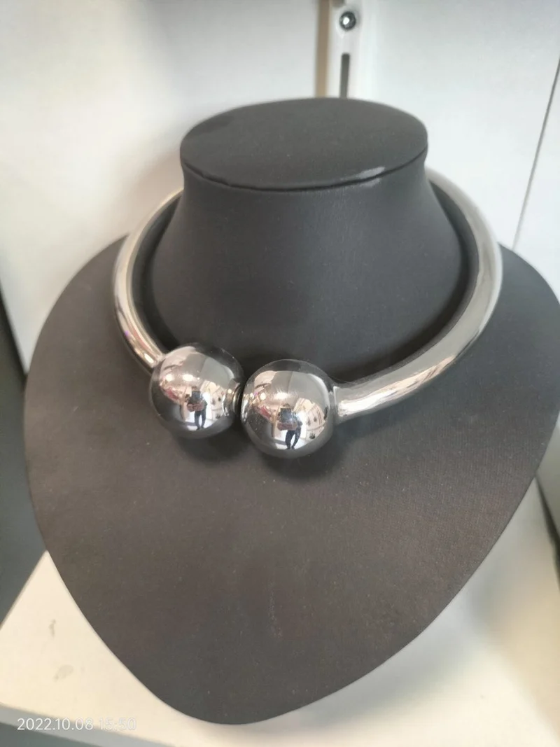 Collar magnético de herradura de acero inoxidable – Collar BDSM con cierre magnético 300 g 12 cm